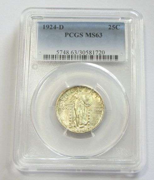 1924-D STANDING LIBERTY QUARTER PCGS MS63