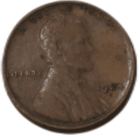 1924-D Lincoln Wheat Penny Coin