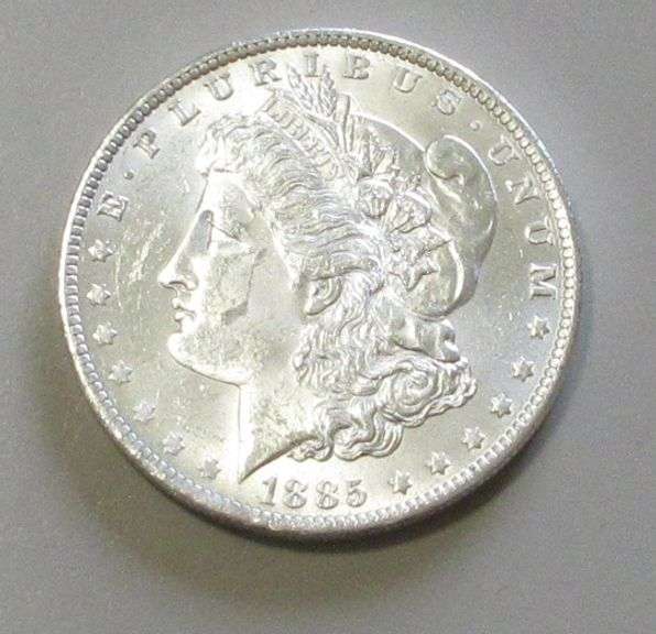 Sharp Coin $1 BRILLIANT UNCIRCULATED 1885-O MORGAN SHARP COIN - Star Coin and ...