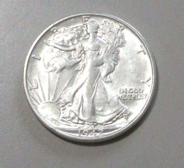 1942-S HIGH GRADE WALKING LIBERTY HALF