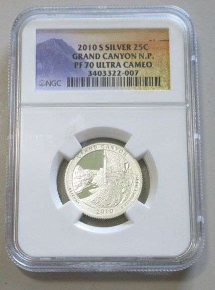 2010-S SILVER QUARTER NGC PR70