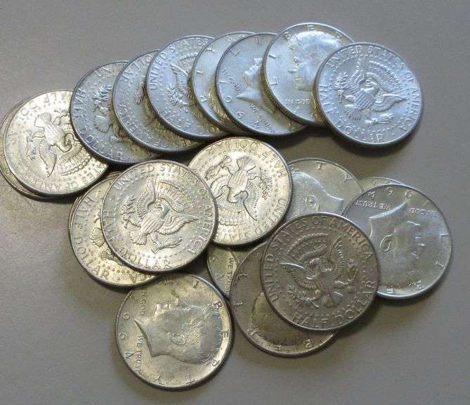 LOT OF 20 1964 KENNEDY HALF DOLLARS