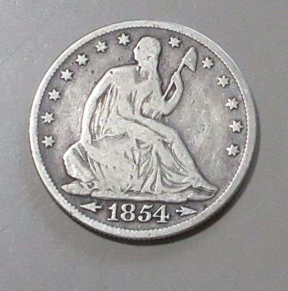 1854 SEATED HALF DOLLAR
