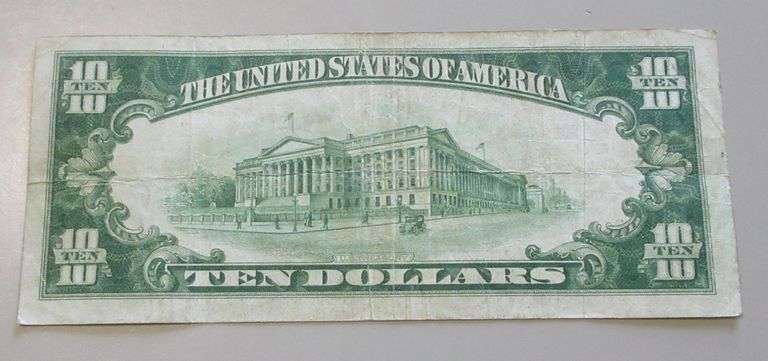 $10 REDEEMABLE IN GOLD FRN 1928