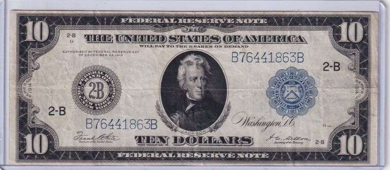 $10 FEDERAL RESERVE NOTE 1914