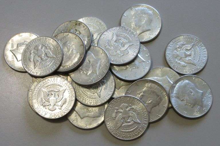 LOT OF 20 1964 KENNEDY HALF DOLLARS