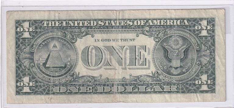 $1 LOW SERIAL NUMBER FEDERAL RESERVE NOTE