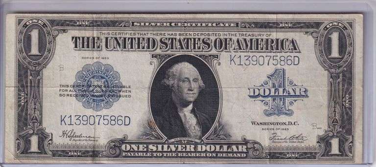$1 1923 SILVER CERTIFICATE HORSE BLANKET