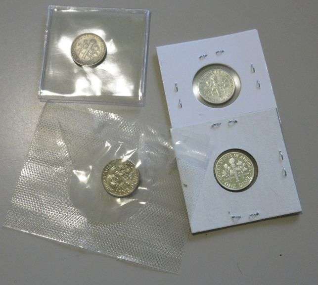 3 SILVER DIMES 1 CLAD