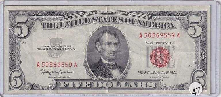 $5 RED SEAL 1963