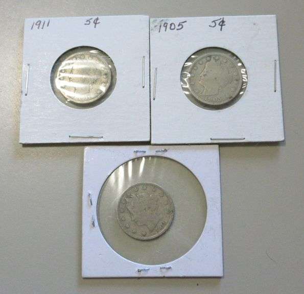 3 LIBERTY NICKELS