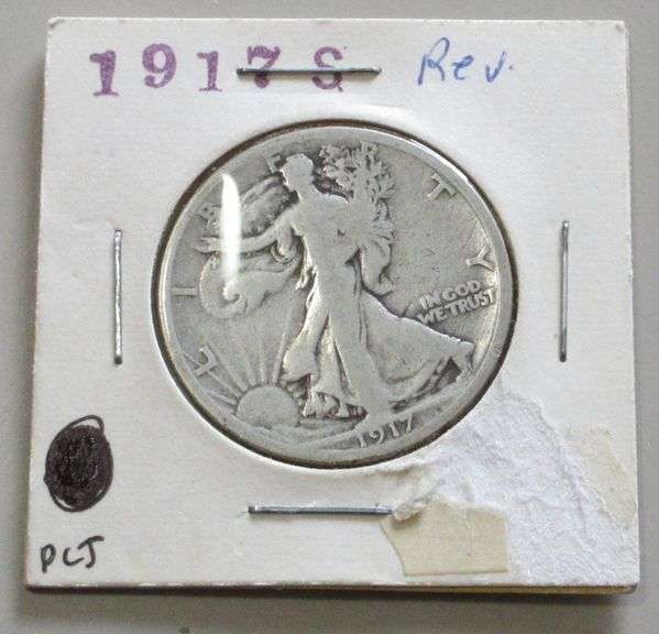1917-S WALKING LIBERTY HALF