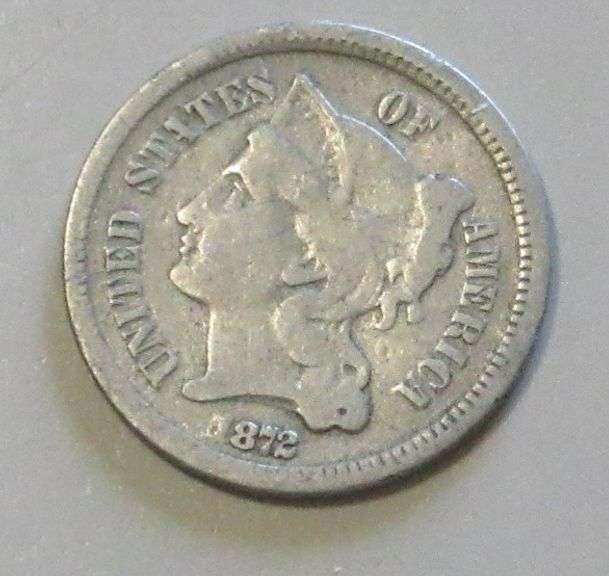 1872 3 CENT PIECE