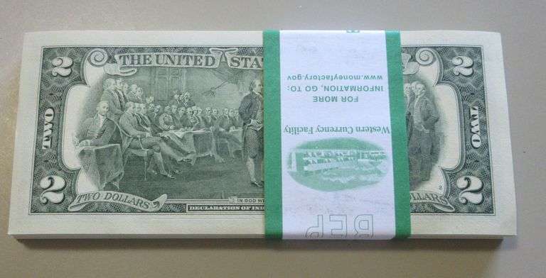 ORIGINAL BANK PACK $2 2009 GEM 100 CONSECUTIVE