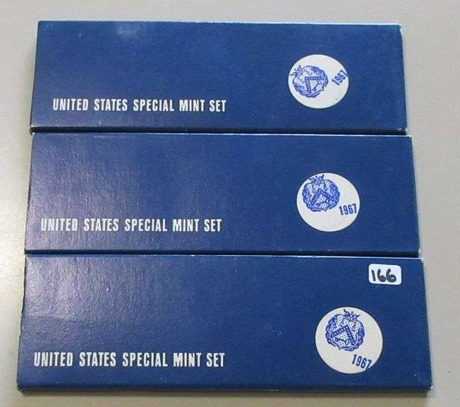 3 1967 SILVER SPECIAL MINT SETS