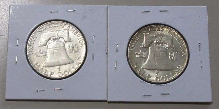 1952 1955 FRANKLIN HALF LOT