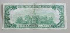 $100 REDEEMABLE IN GOLD FRN 1928 NUMERICAL 7