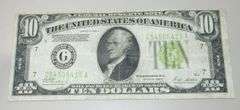 $10 1928 REDEEMABLE IN GOLD FRN