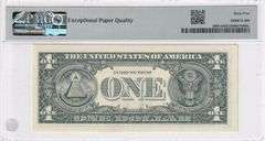 $1 2017A FRN PMG GEM 65 EPQ FANCY SERIAL NUMBER 08880808