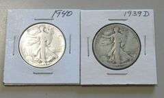 1940 1939-D WALKING LIBERTY LOT