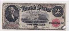 $2 RED SEAL LEGAL TENDER 1917