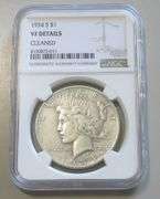 KEY DATE PEACE $1 1934-S NGC VF
