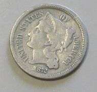 1872 3 CENT PIECE