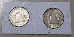 1952 1955 FRANKLIN HALF LOT