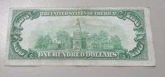 $100 REDEEMABLE IN GOLD FRN 1928