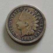 1863 INDIAN HEAD CENT