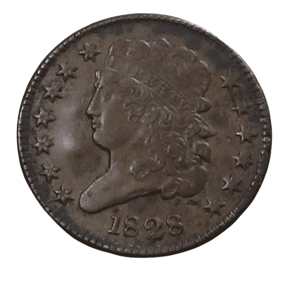 1828 CLASSIC HEAD HALF CENT