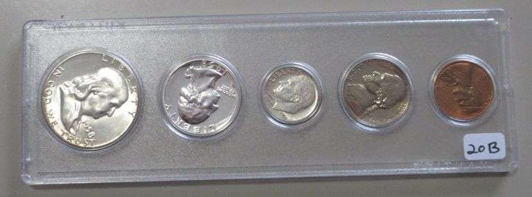 1958 PROOF HALF AND CENT ARE UNCIRCULATED SET SILVER
