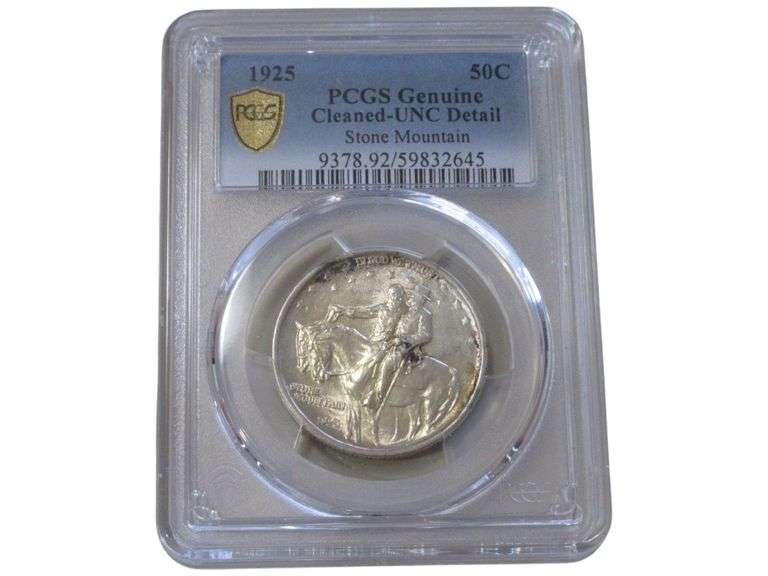 1925 Stone Mountain Commemorative Half Dollar PCGS Genuine UNC Details