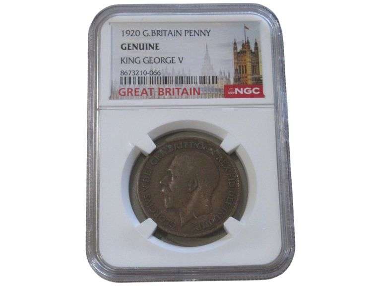 1920 Great Britain Penny King George V NGC Certified