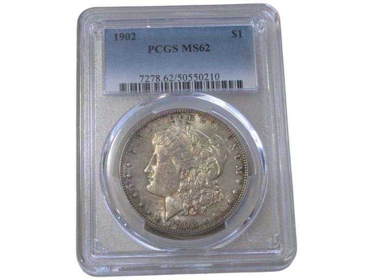 1902 Morgan Silver Dollar PCGS MS62
