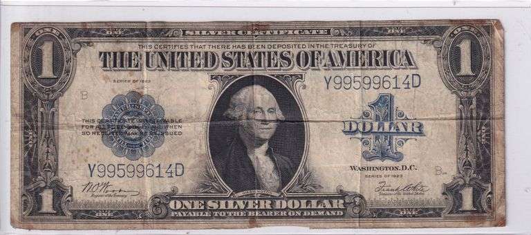 1923 One Dollar Silver Certificate