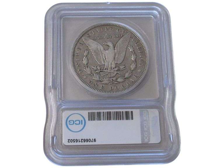 1892-O Morgan Silver Dollar ICG F15