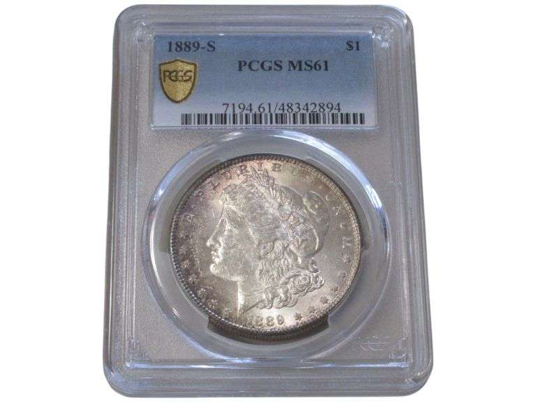 1889-S Morgan Silver Dollar PCGS MS61