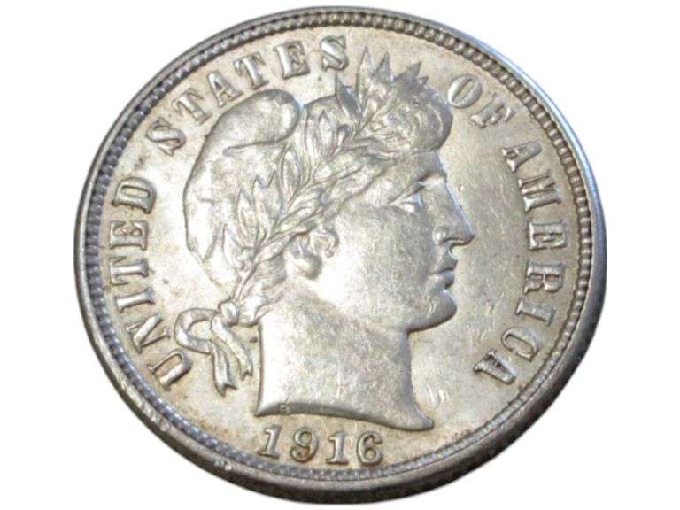 1916 Barber Dime - United States Silver