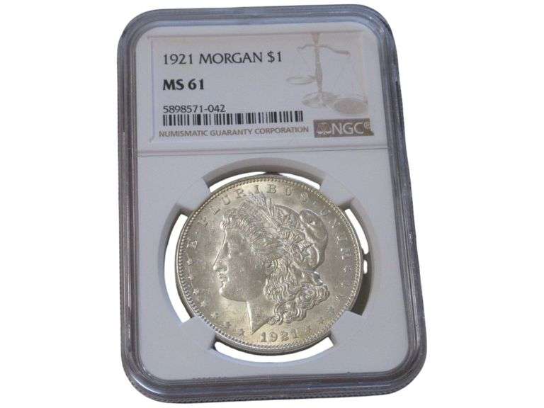 1921 Morgan Silver Dollar MS61 – NGC Certified