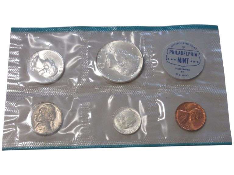 Uncirculated 1964 US Mint  Set from Philadelphia Mint