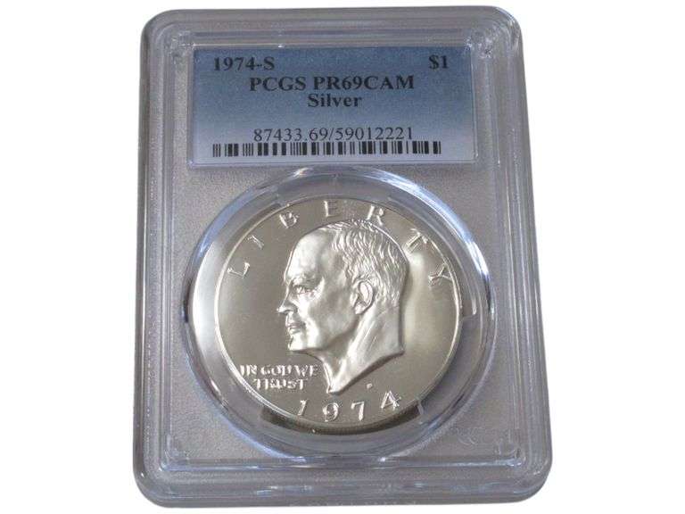 1974-S Eisenhower Dollar PCGS PR69CAM Silver