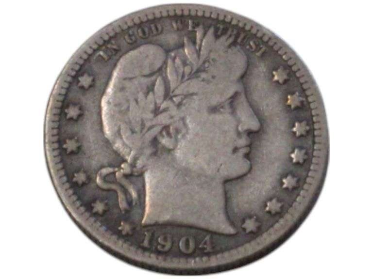 1904 Barber Quarter