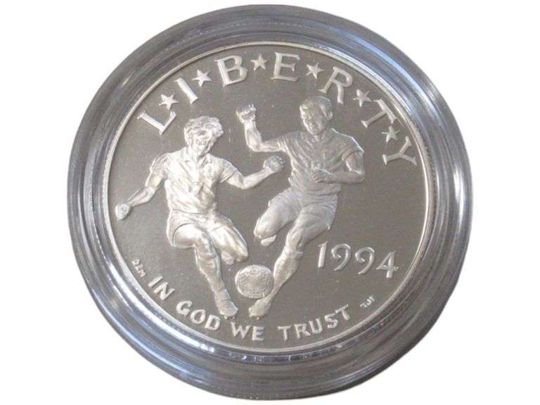 1994 Liberty Soccer Commemorative Silver  in Case Silver