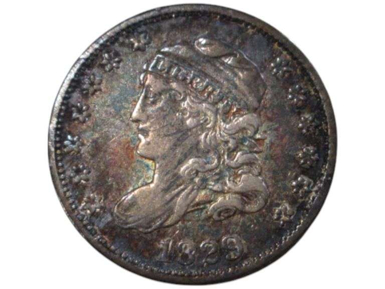 1829 Capped Bust Half Dime Stunning Coin
