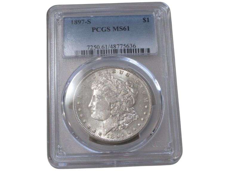 1897-S Morgan Silver Dollar PCGS MS61