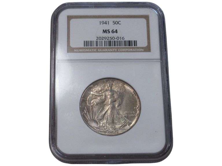 1941 Walking Liberty Half Dollar 50C MS 64 NGC