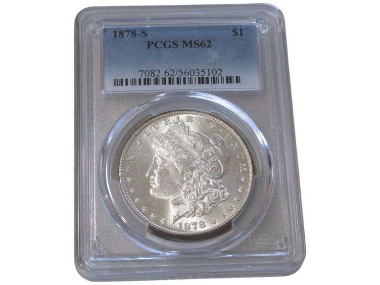1878-S Morgan Silver Dollar PCGS MS62