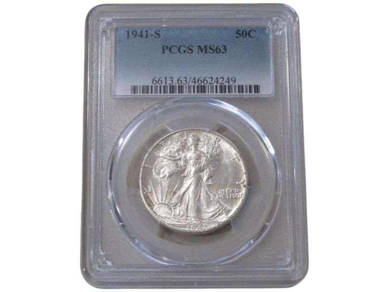 1941-S Walking Liberty Half Dollar PCGS MS63