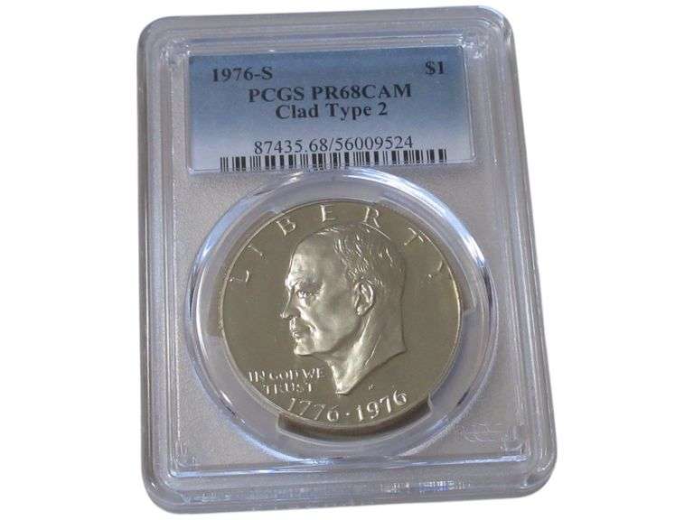 1976-S Eisenhower Dollar PCGS PR68CAM Clad Type 2